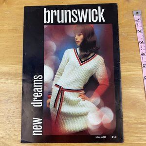 Vintage 1968 Brunswick New Dreams Vol 668 Knit Crochet patterns Tennis Dress